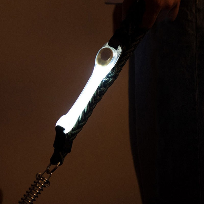 LED Dog Collar for Night Safety Running - Colorful Luminous Straps Warning Light