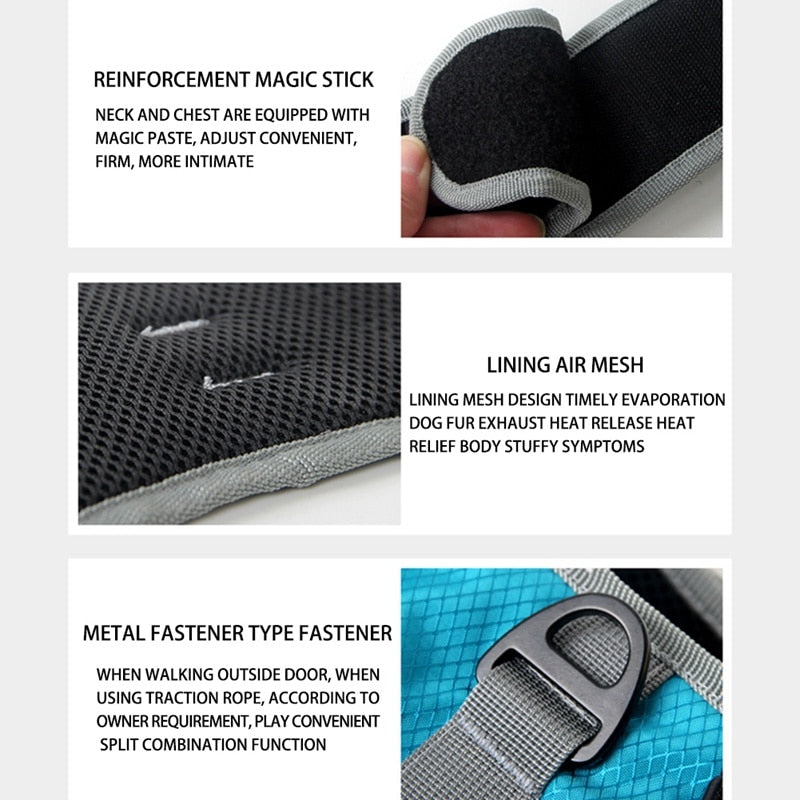 Keep Your Pet Safe with our LED Dog Harness - Luminous, Anti-Lost and Accident-Proof with Batteries - Ideal for Small and Big Dogs