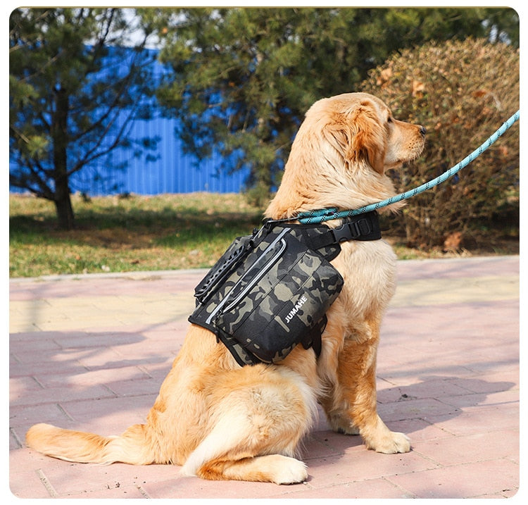 Military Large Capacity Dog Backpack Harness - Perfect for Medium to Large Dogs