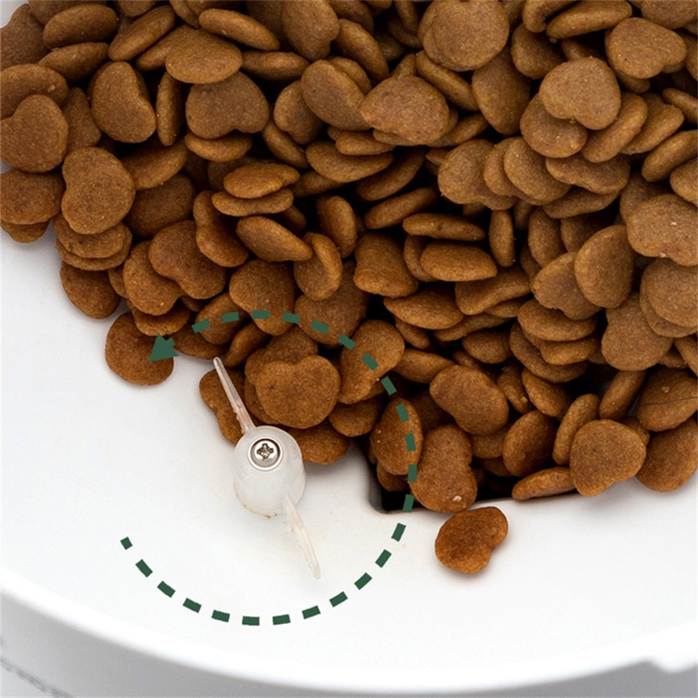Smart WiFi Automatic Pet Feeder for Cats and Dogs with Remote Control and 3L Capacity