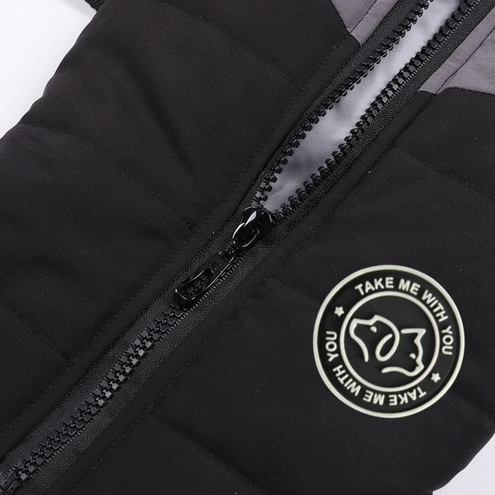 Warm and Waterproof Pet Clothes: Harness Vest Dog Jacket for Small Breeds like Shih Tzu, Chihuahua, and Pug